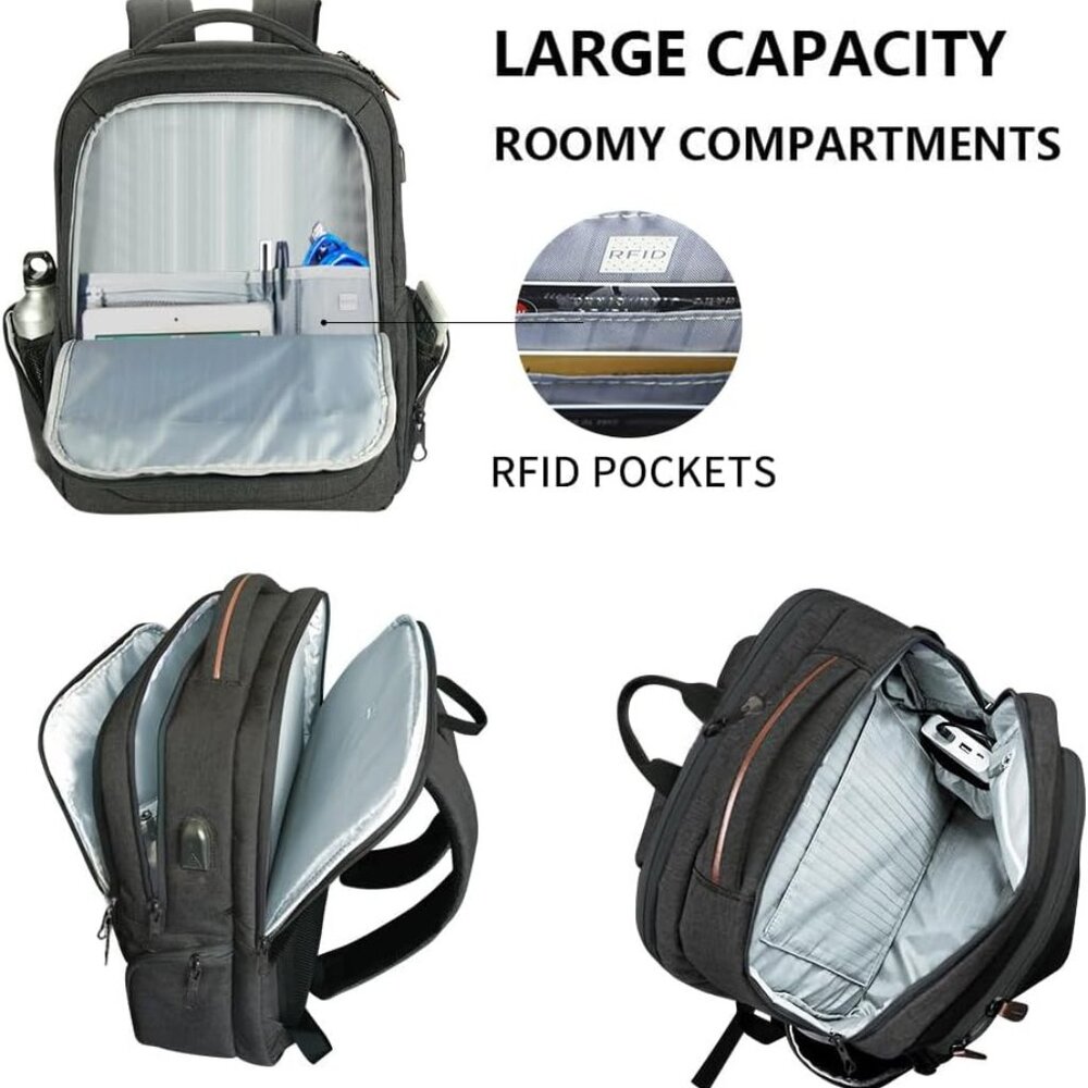 Laptop Backpack Large Computer Backpack Fits Up T… - image 5